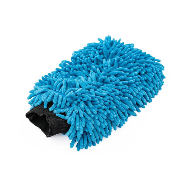 TRC Chenille Wash Mitt Blue