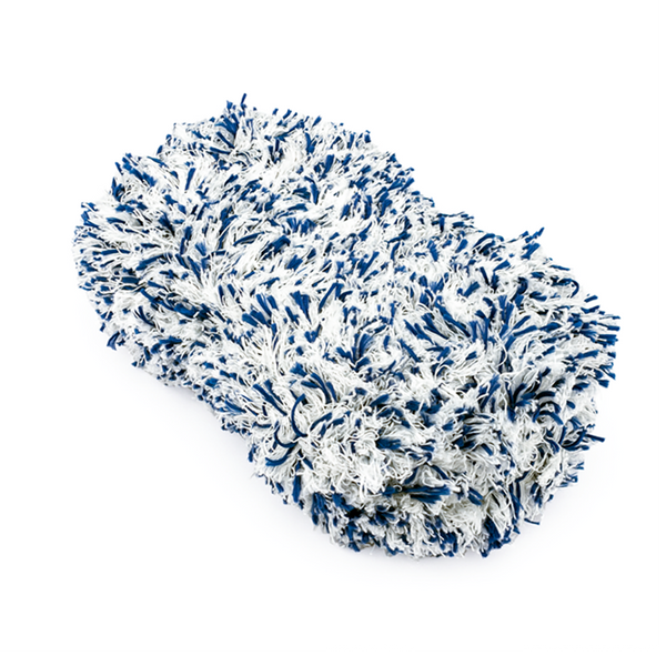 The Rag Company Cyclone Bone Wash Sponge Blue on a white background