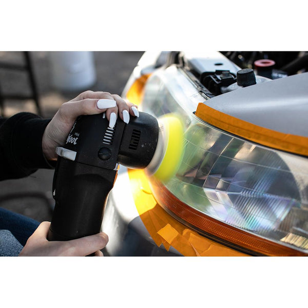 Rupes High Performance Fine Finishing Foam Pad - D-A Fine Yellow Example