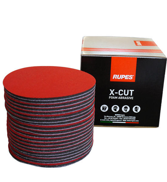 Rupes X-Cut Foam Backed Sanding Discs - 20 Pack