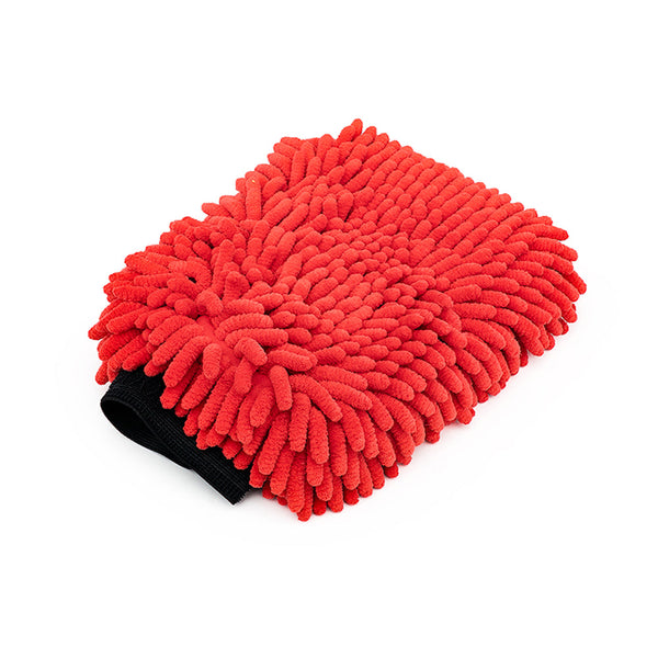 TRC Chenille Wash Mitt Red