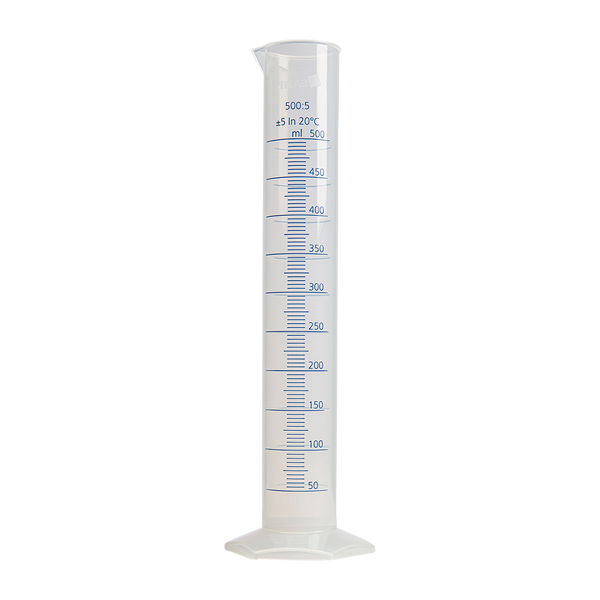 A cylinder beaker on a clear background.