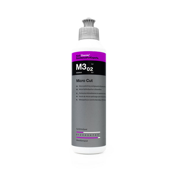 Koch Chemie Micro Cut 250ml bottle on a white background.