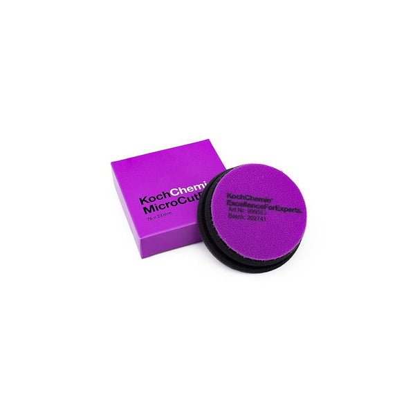 Koch Chemie Micro Cut Pad 76mm on a white background.