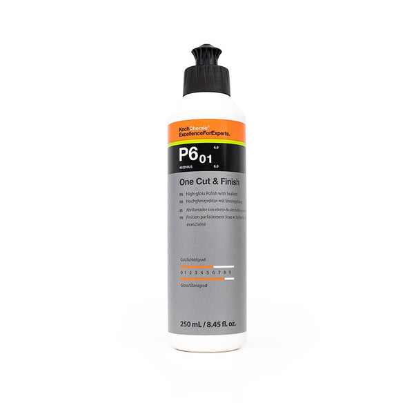 Koch Chemie One Cut and Finish P6.01 250 ml bottle on a white background.