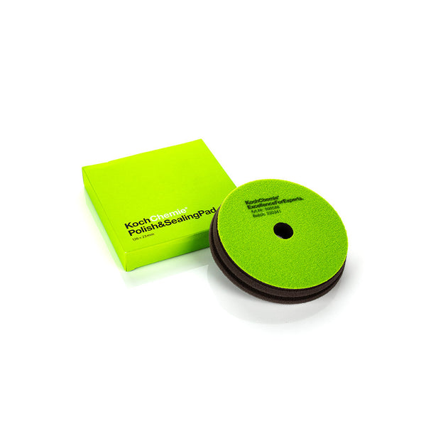 The Koch Chemie Polish and Sealing Pad and it's packaging on a white background.