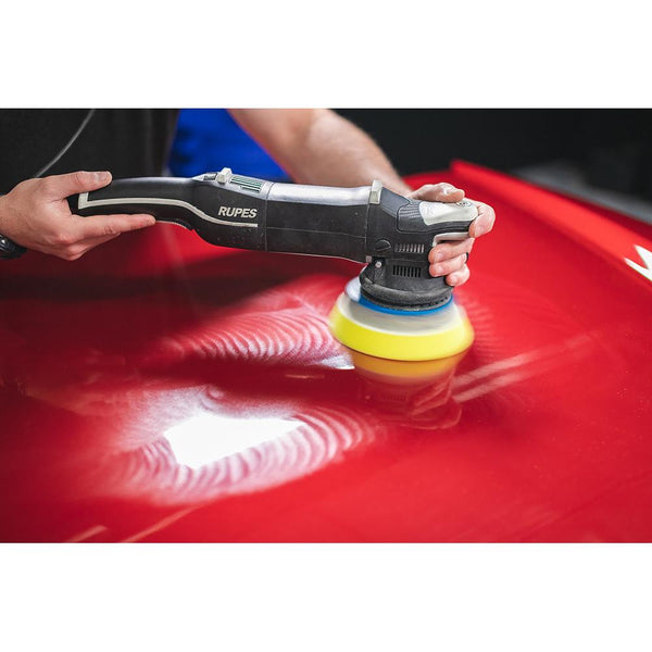 Rupes Uno Protect 250ml used with polisher on a car.