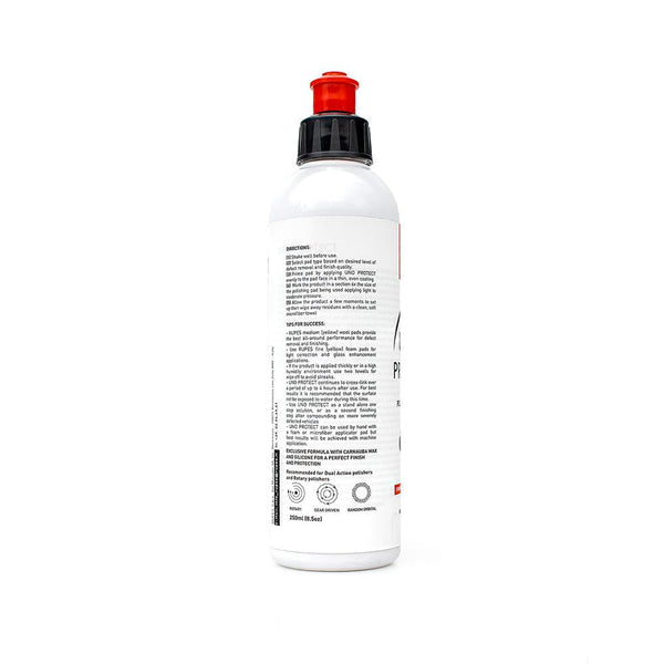 Rupes Uno Protect 250ml label on a white background.
