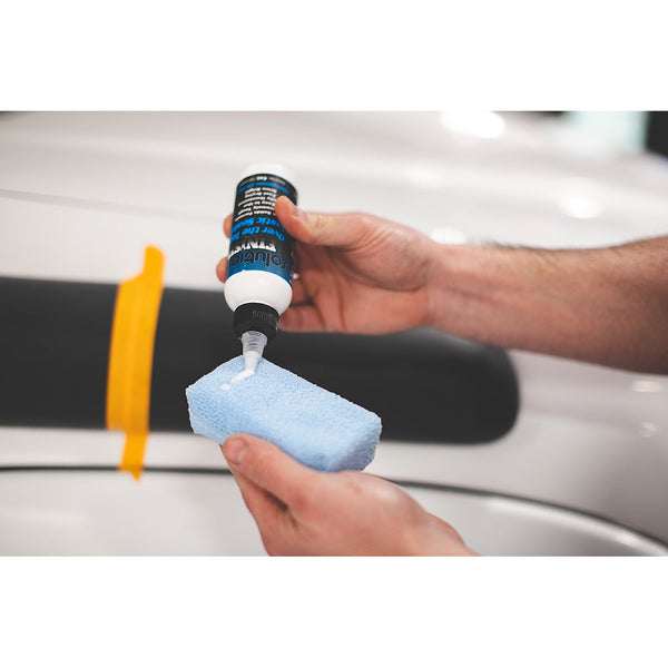 The Rag Company Terry Applicator Sponge 2 x 4 Light Blue Demo