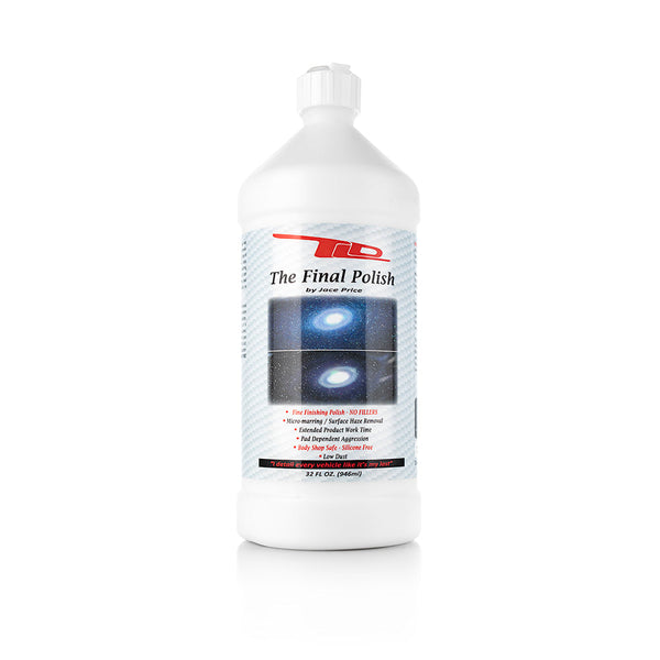 A bottle of TLD The Final Polish on a white background?