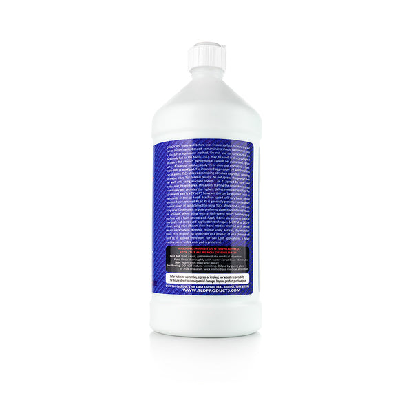 The back of a bottle of TLD The Last Cut on a white background.