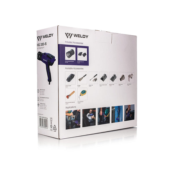 Weldy HG 330-S Heat Gun Box Label