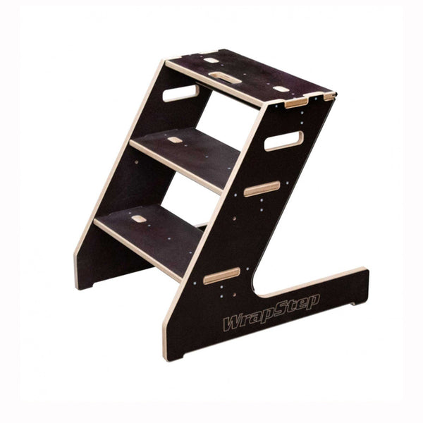 A three step Wrap Step on a white background.