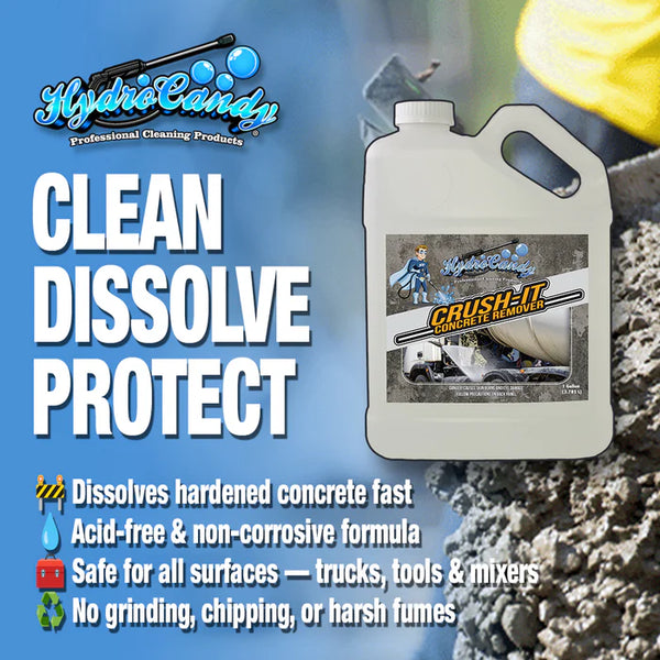 Car Candy Crush-It Concrete Remover