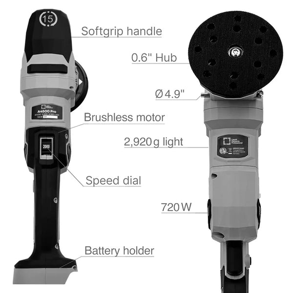 Liquid Elements A4500 5" Pro Battery Polisher