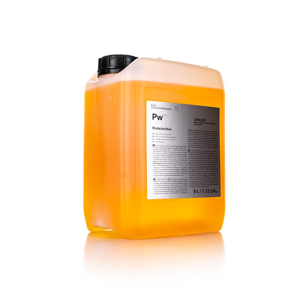 A jug of Koch Chemie Protector Wax on a white background.