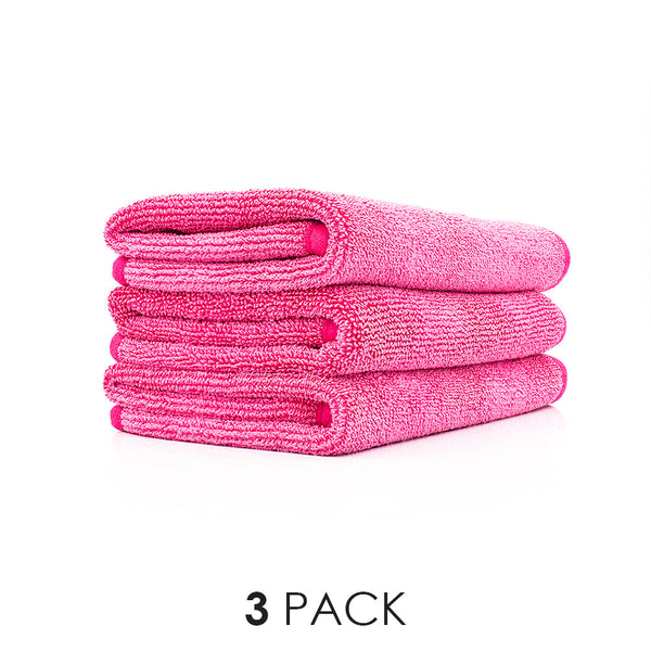 The Rag Company FTW 16 x 16 Pink Pack of 3
