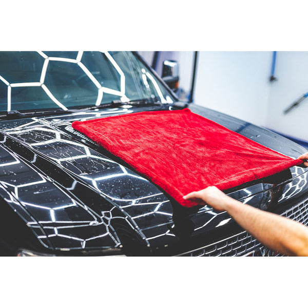 The Rag Company 1500 Drying Towel Red Demo
